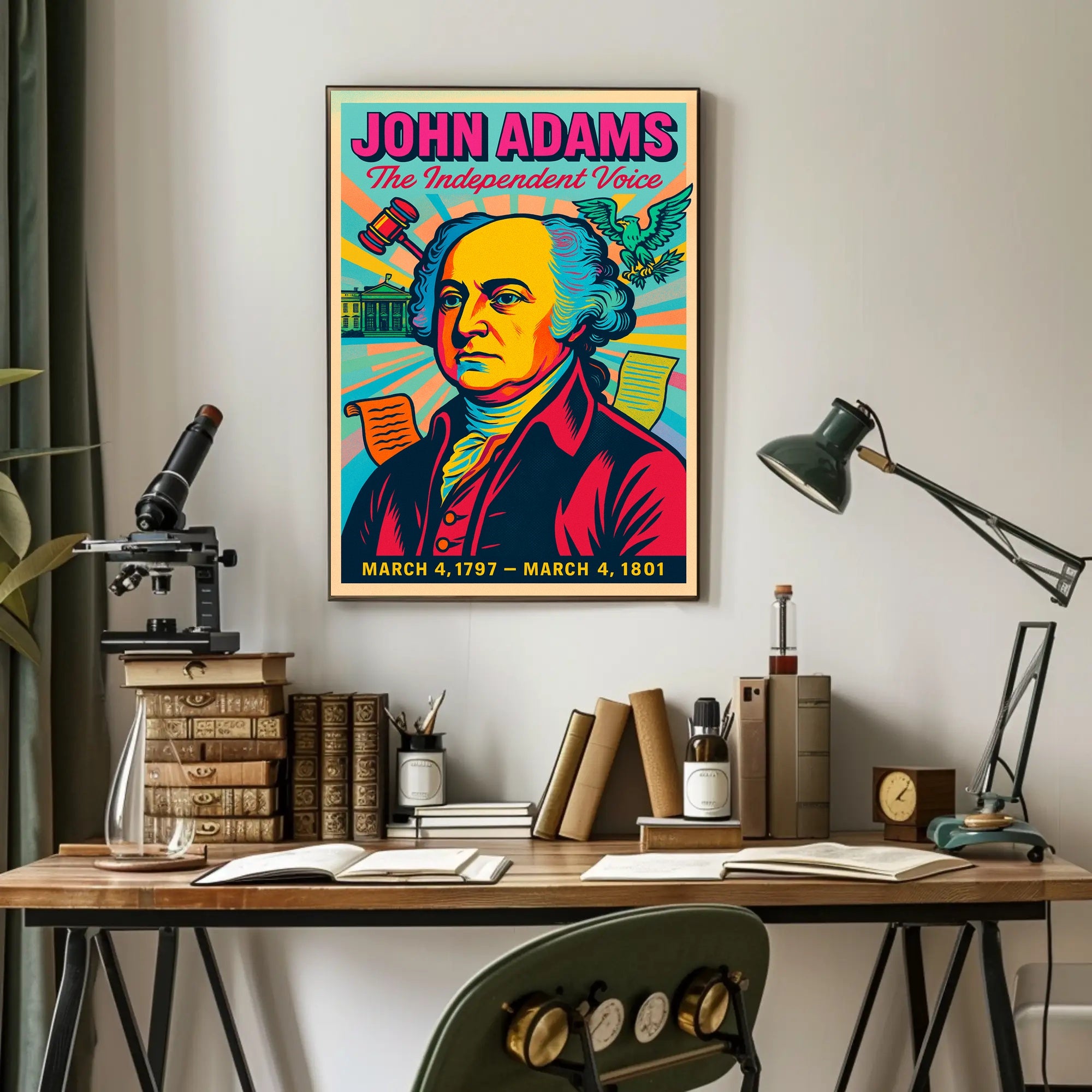 John Adams The Independent Voice Poster PosterGoat