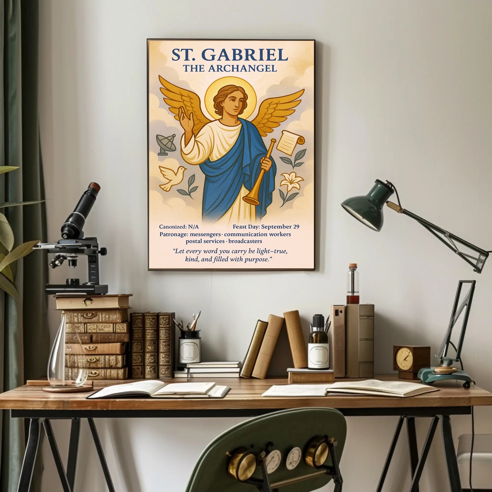 St. Gabriel the Archangel Poster PosterGoat