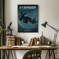 A-1 Skyraider Cinematic Adventure Military Recruitment Poster PosterGoat