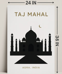 Taj Mahal Agra, India Poster PosterGoat