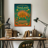 Thailand's Rich Culture Vintage Travel Poster