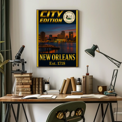New Orleans City Edition Travel Poster