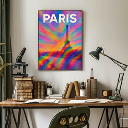 Paris In Vibrant Colors Poster