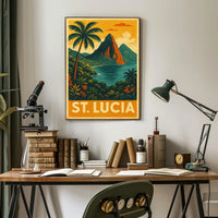 St. Lucia Travel Poster
