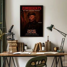 Zachary Taylor 12th President of the United States Zombidents Poster Series