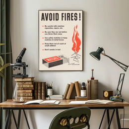 Fire Safety Precautions Poster PosterGoat
