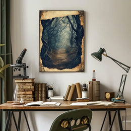 Mysterious Enigmatic Forest Path Atmosphere National Park Poster