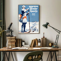 Montreal Winter Sports 1924 Poster