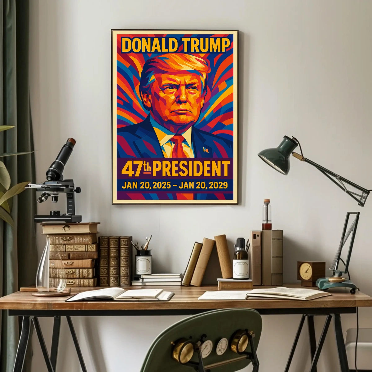 Donald Trump 47th Presidency Iconic Patriotic Poster