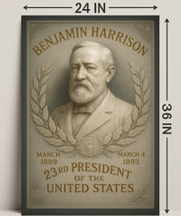 Benjamin Harrison 23rd President Poster PosterGoat