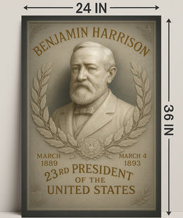 Benjamin Harrison 23rd President Poster PosterGoat