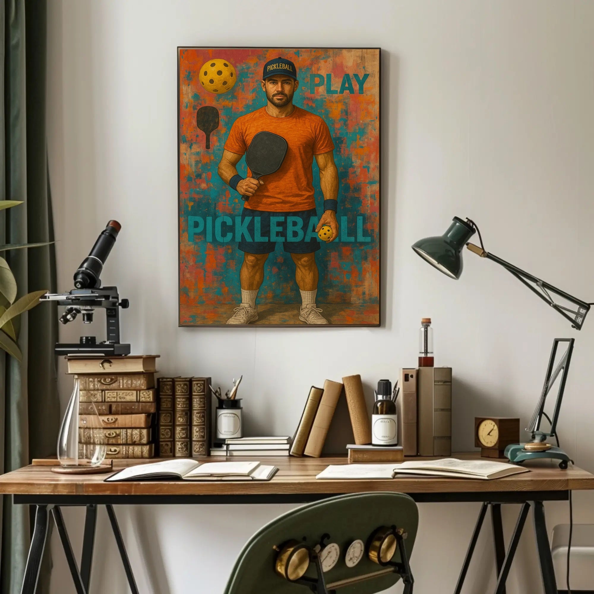 Pickleball Enthusiasm Sports Poster