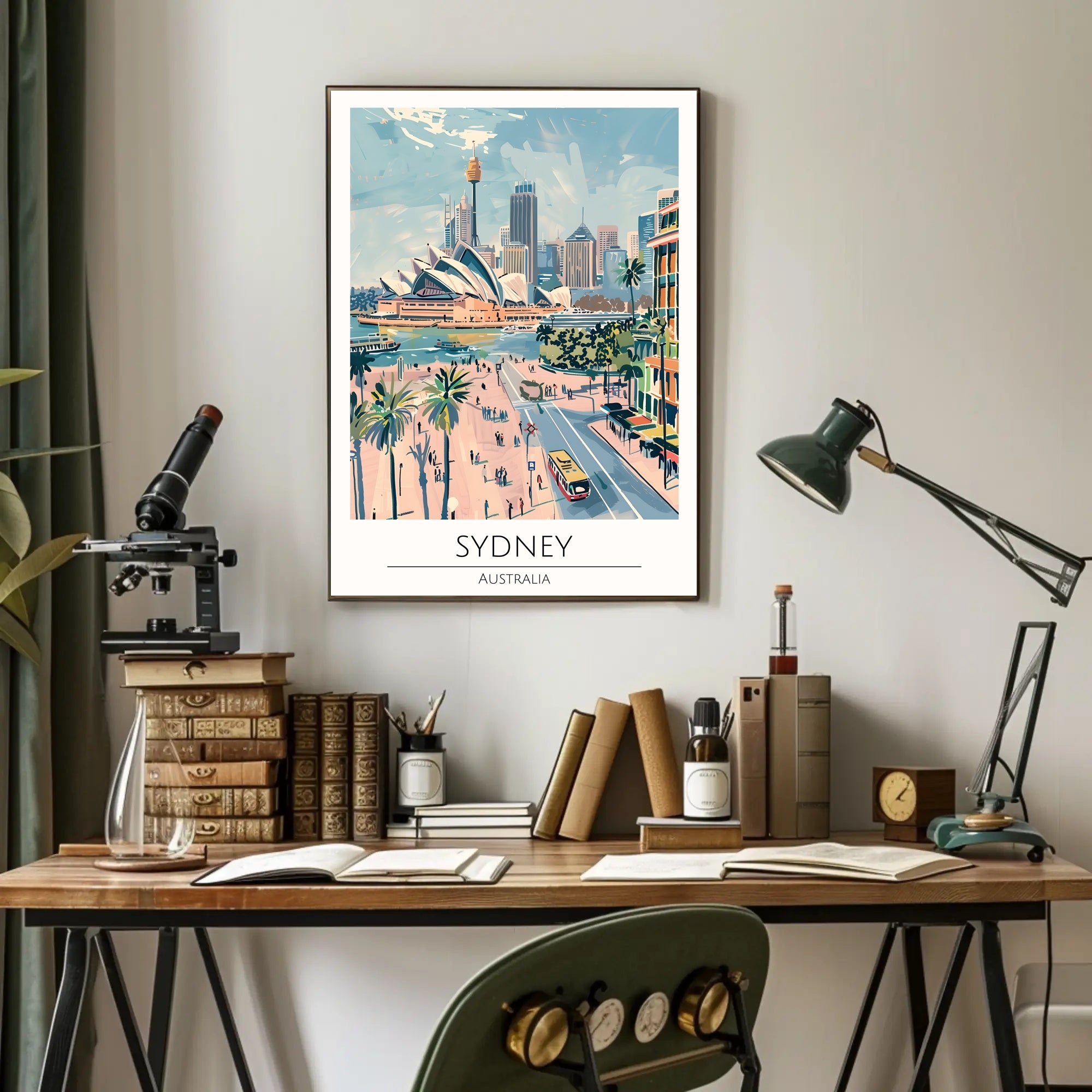 Vibrant Sydney Skyline Poster PosterGoat
