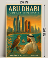 Abu Dhabi Tradition and Innovation Cultural or Heritage Poster