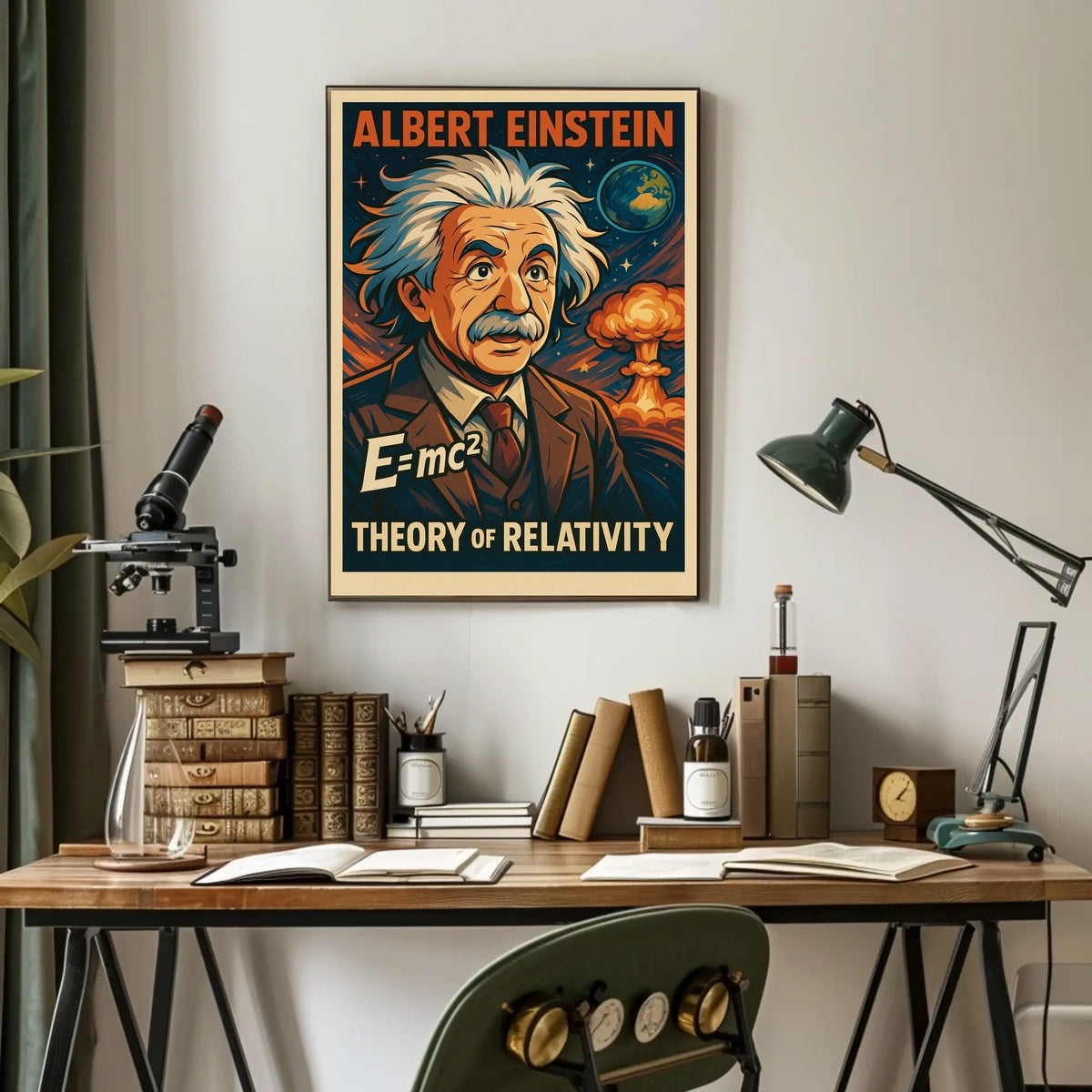 Einstein Relativity Cosmic Science Poster