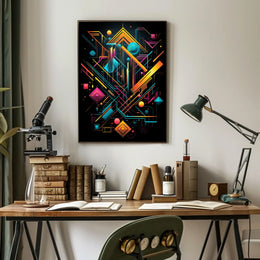 Geometric Symphony Poster