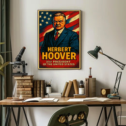 Herbert Hoover 31St President Poster Wall Art Vintage