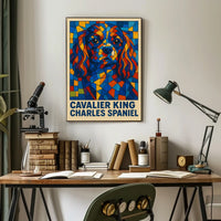 Cavalier King Charles Spaniel Art Poster