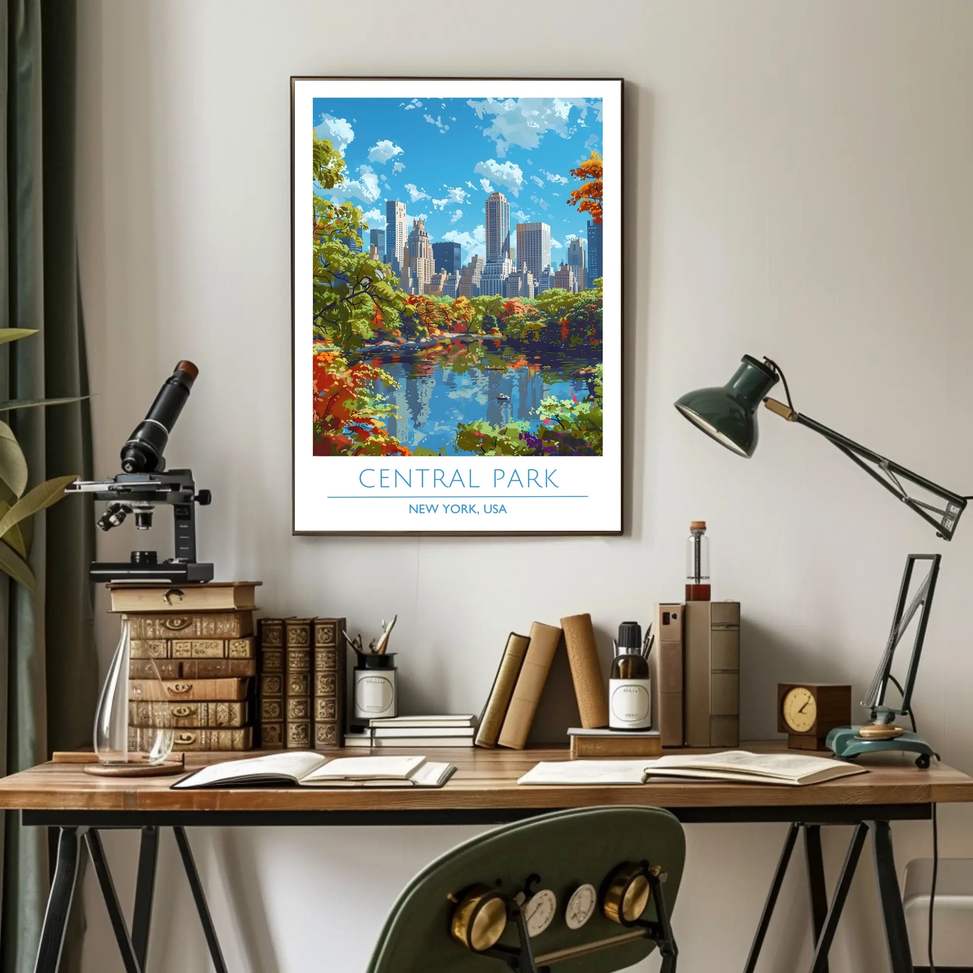 Central Park in Autumn Poster