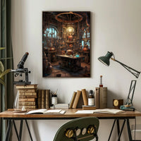 Steampunk Alchemist's Laboratory Poster