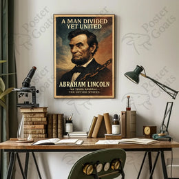 Abraham Lincoln Vintage Patriotic Historical or Presidential Poster