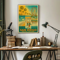 San Diego Pacific Holiday Poster