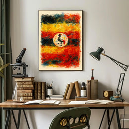 Vibrant Uganda Colors Wanderlust Decor Lovers Travel Inspired African Scenery Art Poster