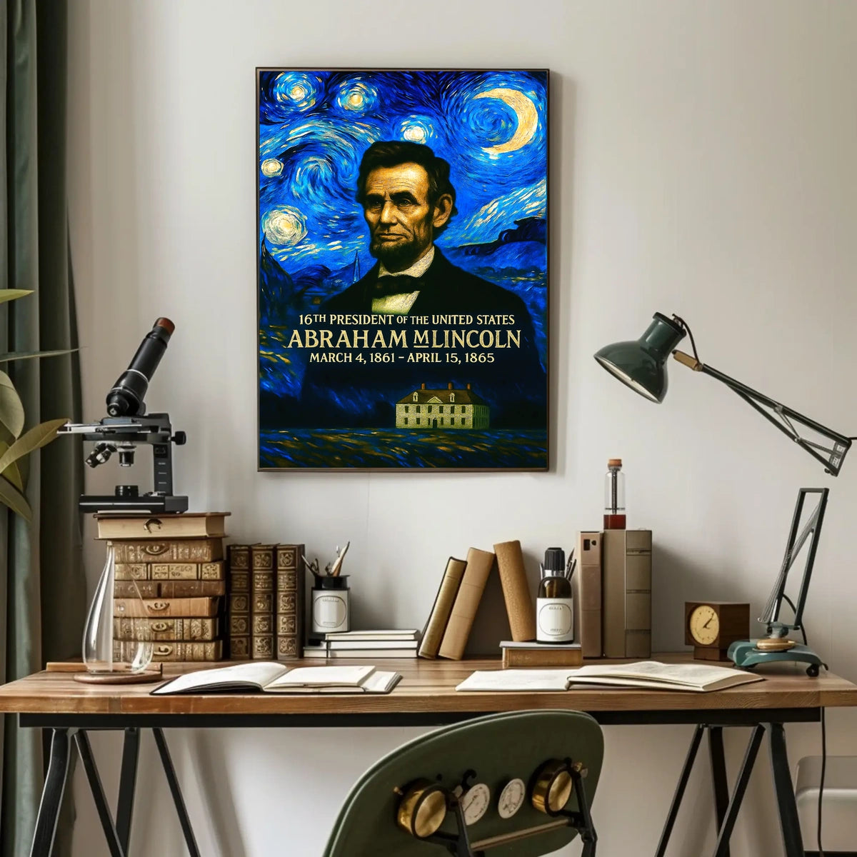Abraham Lincoln 16th President of the United States Presidential Masterpiece Series Poster