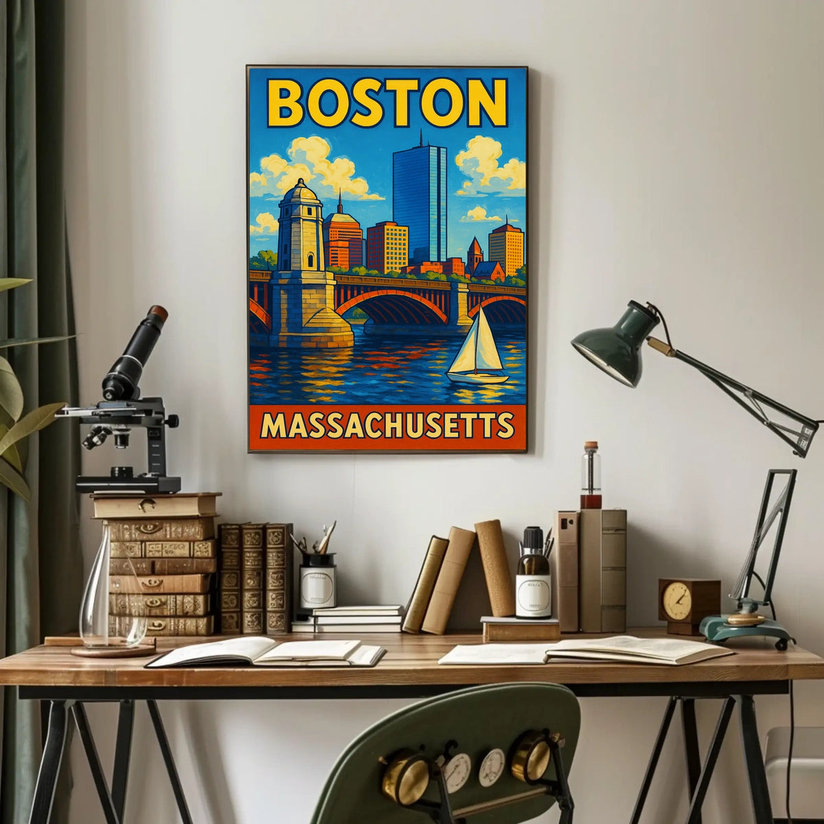 Boston Skyline Poster