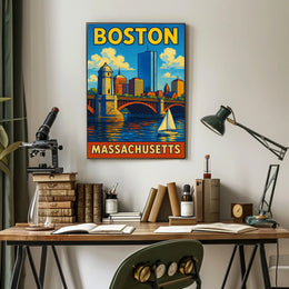 Boston Skyline Poster