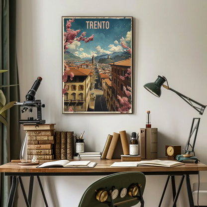 Springtime In Trento Italy Travel Poster