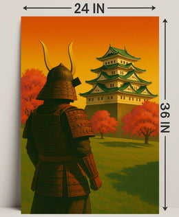 Samurai at Sunset Poster PosterGoat
