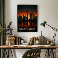 Shanghai Skyline Poster
