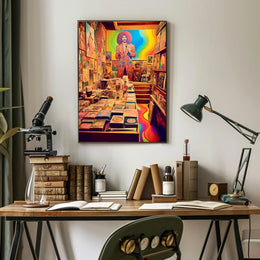 Retro Psychedelic Art Gallery Poster