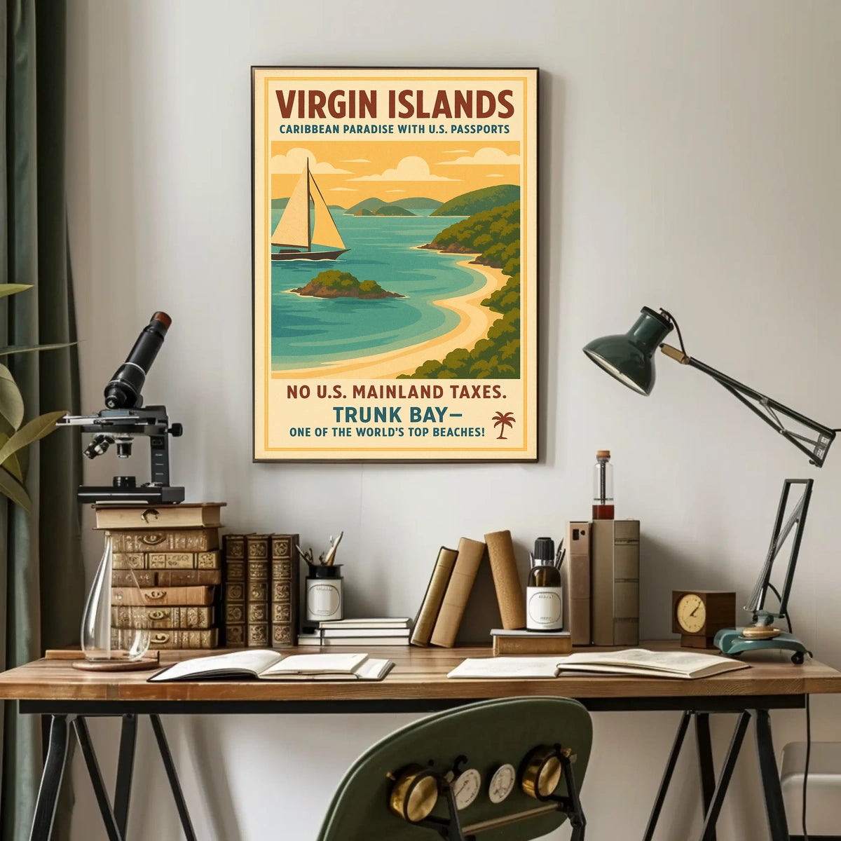 Virgin Islands Caribbean Paradise Poster