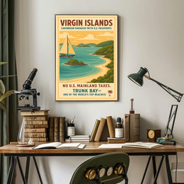 Virgin Islands Caribbean Paradise Poster