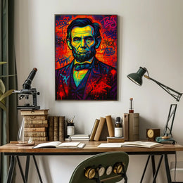 Vibrant Tribute To A Historical Figure Poster