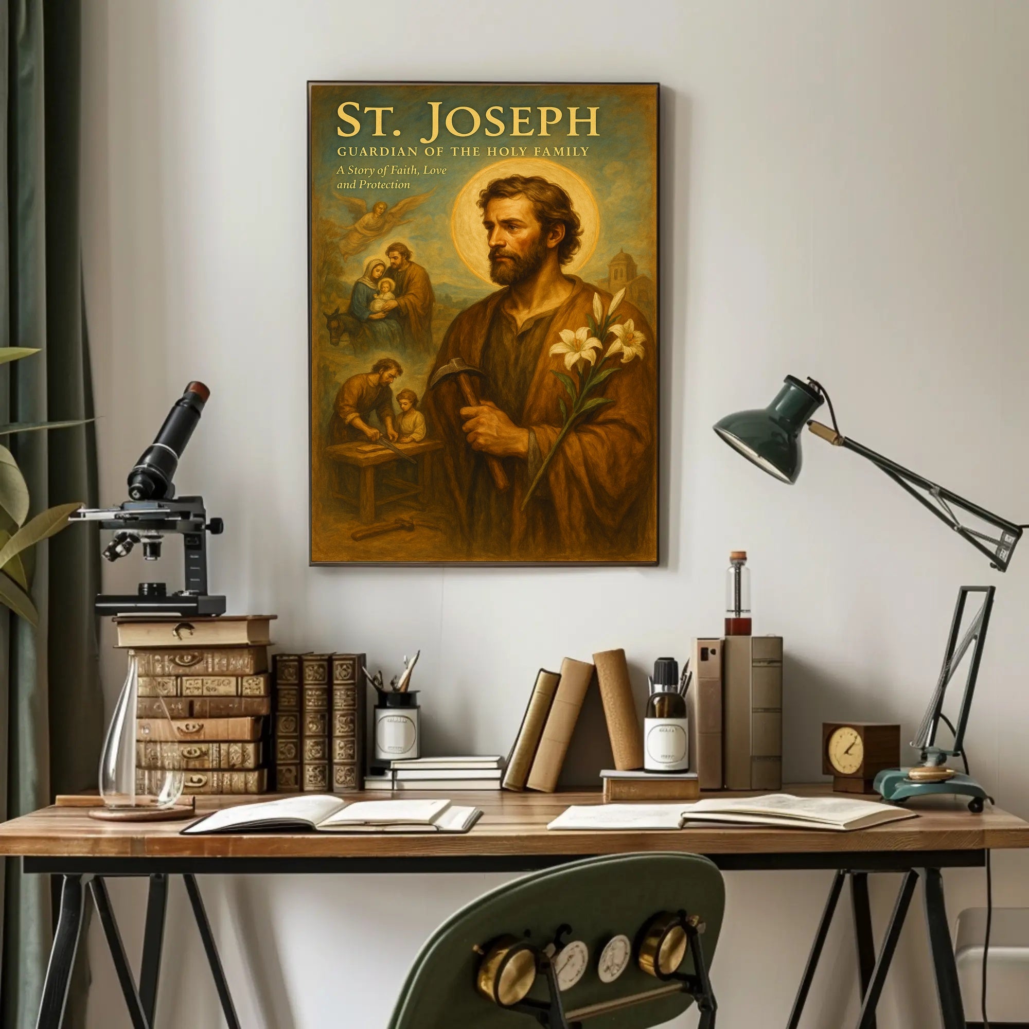 St. Joseph Guardian Of The Holy Family Poster