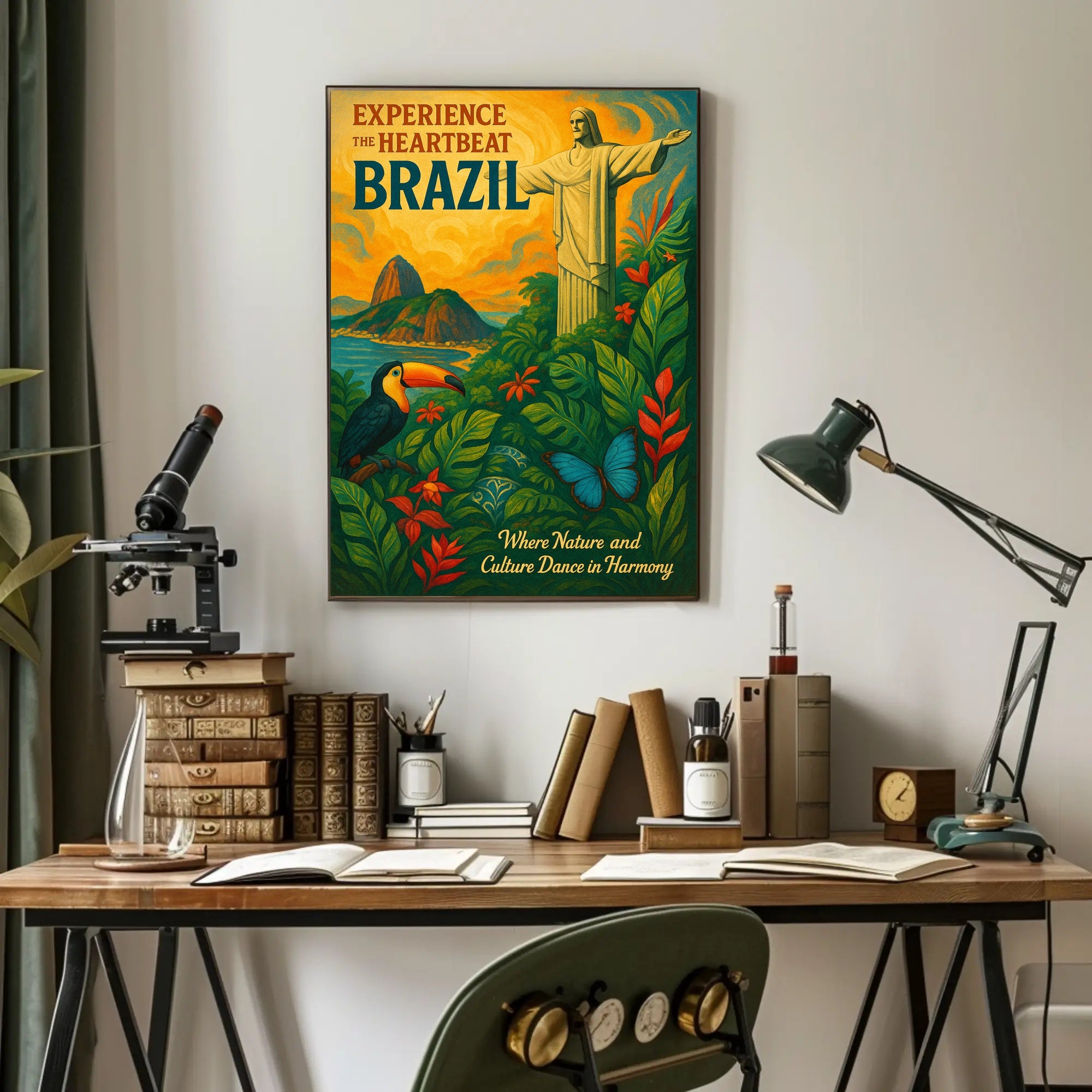 Experience The Heartbeat Of Brazil Poster