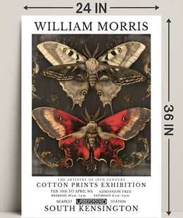 William Morris Exhibition: Detailed Artistic Poster