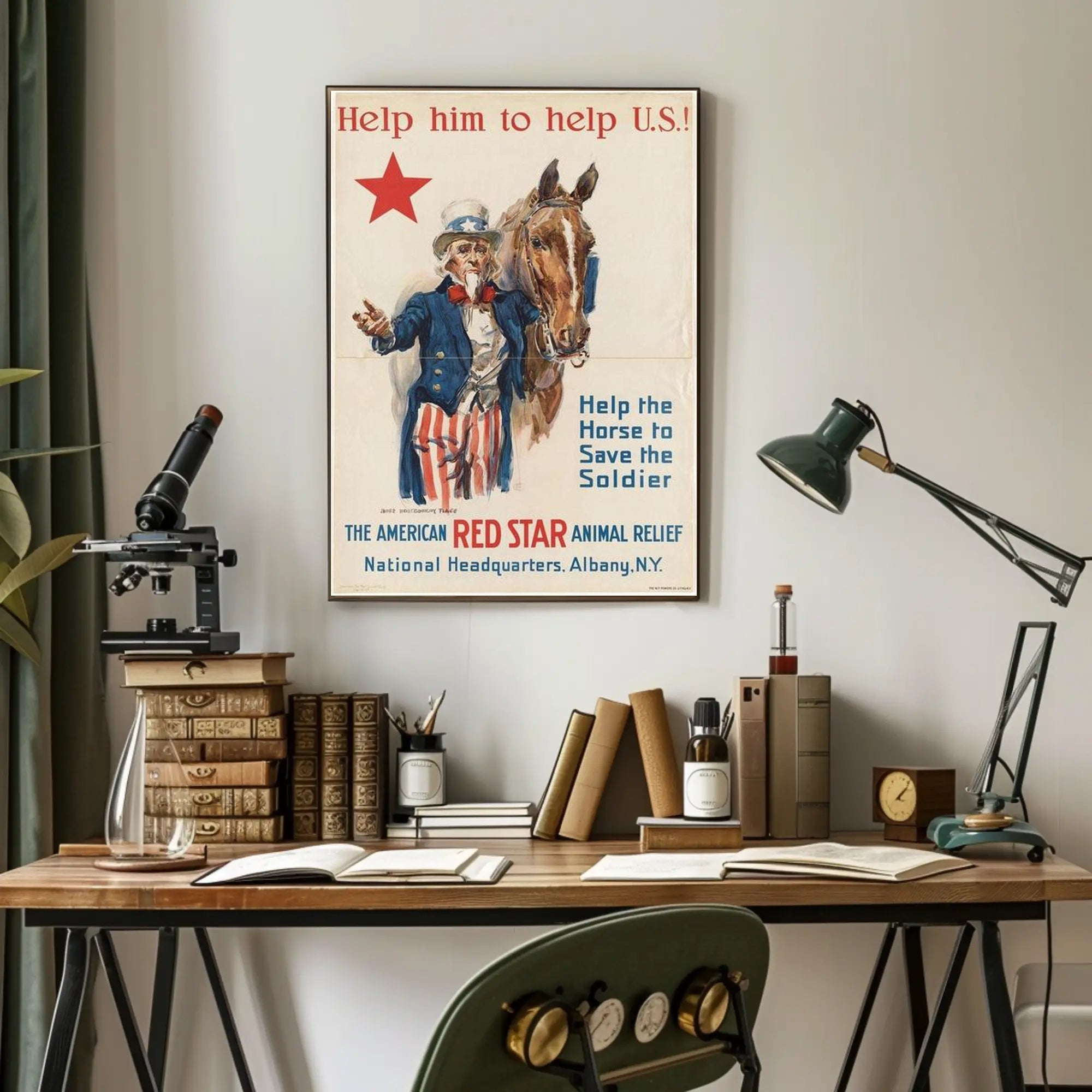 Help the Horse, Save the Soldier Poster PosterGoat