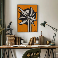 Abstract Floral Design Poster
