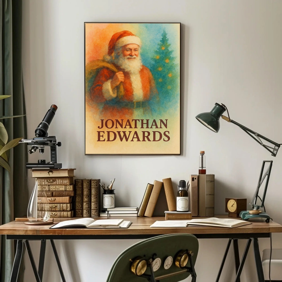 Santa Claus Cozy Christmas Iconic Art Print Cultural or Heritage Poster