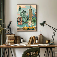 New York City Icons Poster