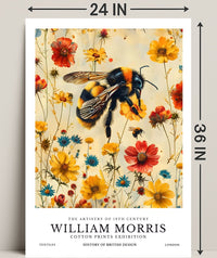 William Morris Vintage Bee Botanical Artistic Poster
