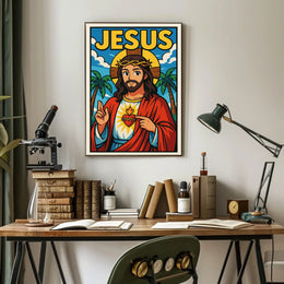 Jesus Illustration Poster