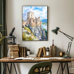 Slovakia Devin Castle Ruins Scenic View Wall Decor Poster
