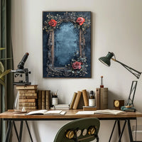 Ornate Botanical Frame Art: A Heritage Poster
