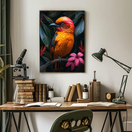 Vibrant Jungle Bird Poster