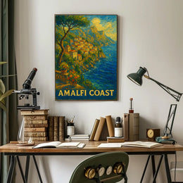 Amalfi Coast Scenic Beauty Poster Wall Art For Living Room